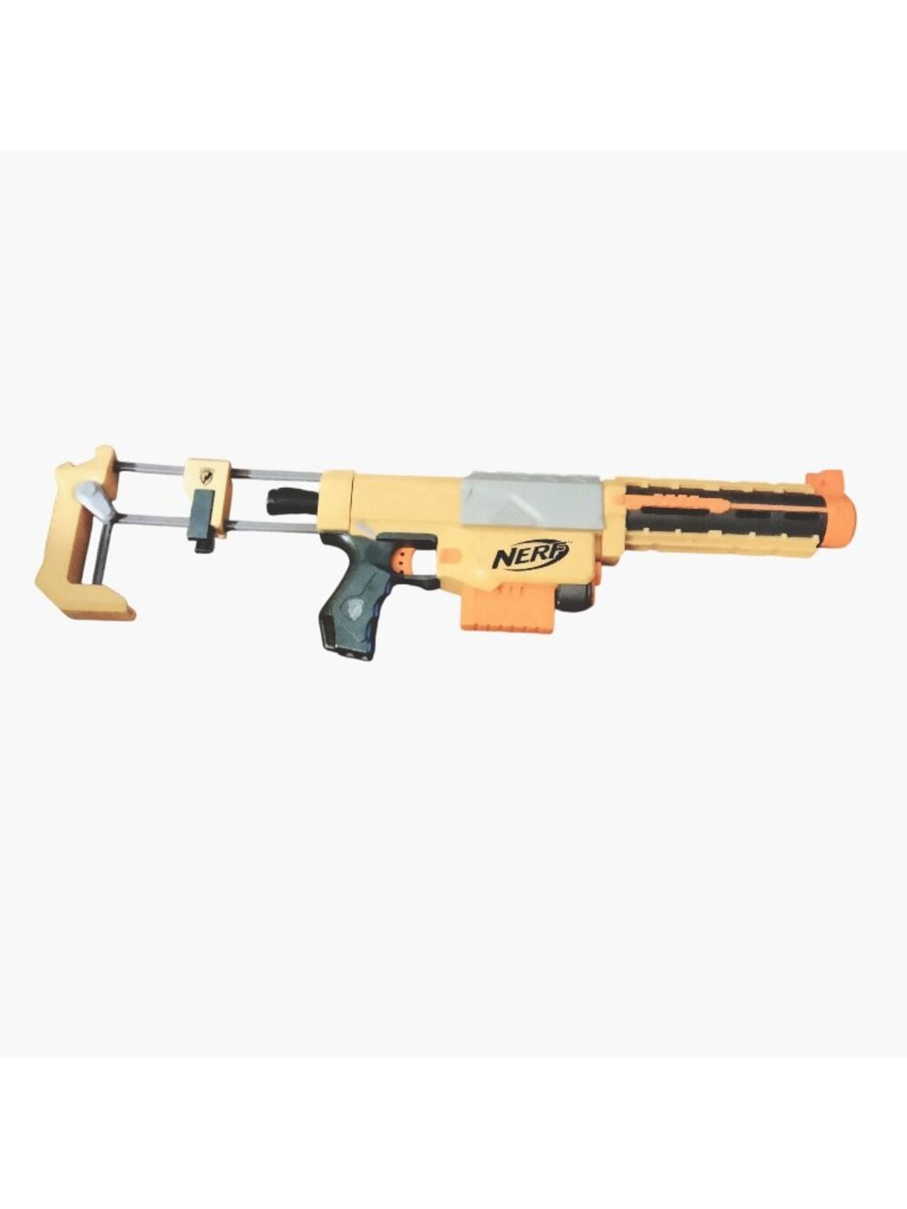 Nerf Longstrike CS6 Dart Blaster Yellow Toy Gun Adjustable Stock